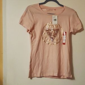 NWT Guess Glitter T-Shirt Medium